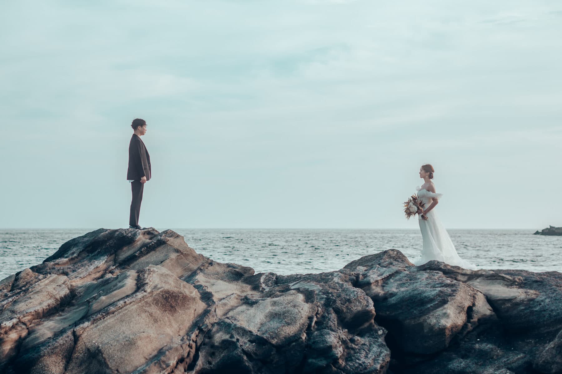 Wedding — couple light